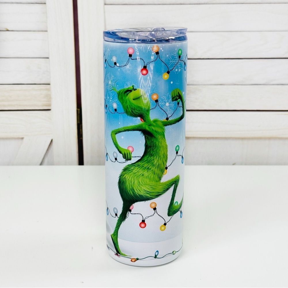 The Grinch Stainless Steel Tumbler Cup With Lid